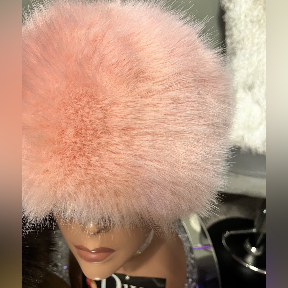 Fluffy Pink Fur Hat
